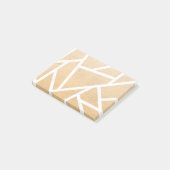 Gelb-Weiß-Mosaikmuster Post-it Klebezettel (angewinkelt)
