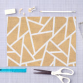 Gelb-Weiß-Mosaikmuster Seidenpapier (Handwerk)