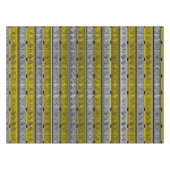 Gelb Weiß Schwarz Griechisches Schlüssel-Frett-Mus Tischdecke (Vorderseite (Horizontal))