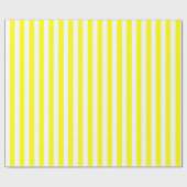 Gelb/Weiß Streifen Geschenkpapier (Flach)