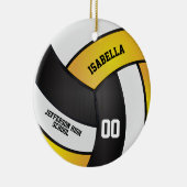 Gelb, weiß und schwarz keramik ornament (Rechts)