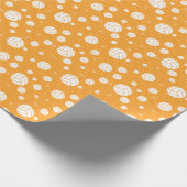 Gelb-Weiß-Volleyball Gemustert Geschenkpapier (Ecke)