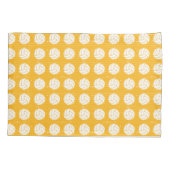 Gelb-Weiß-Volleyball-Muster Kissenbezüge (Rückseite)