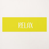 Gelb weiß yogamatte (Rückseite (Horizontal))