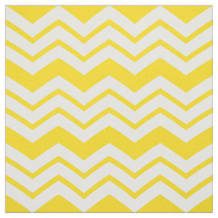 Gelb-weiße Chevron-Zickzack-Musterdesign  Stoff