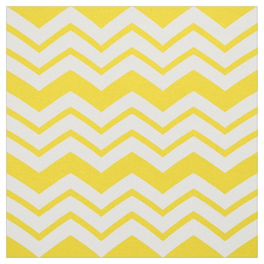 Gelb-weiße Chevron-Zickzack-Musterdesign Stoff (Muster)