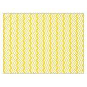Gelb-weiße Chevron-Zickzack-Musterdesign  Tischdecke (Vorderseite (Horizontal))