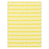 Gelb-weiße Chevron-Zickzack-Musterdesign  Tischdecke (Vorderseite)