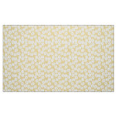 gelb-weiße Kaffeebohnen Muster Stoff (Fat Quarter (45,7 x 55,9 cm))