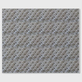 Gelb-weißes Crochet-Gestell Geschenkpapier (Flach)