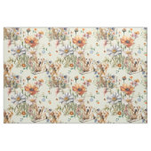 Gelb wiederholendes Lab-Muster Stoff (Fat Quarter (45,7 x 55,9 cm))