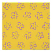 Gelb Y2K Fett Wildblume Lebhafte Frühlingskunst Poster (Vorderseite)