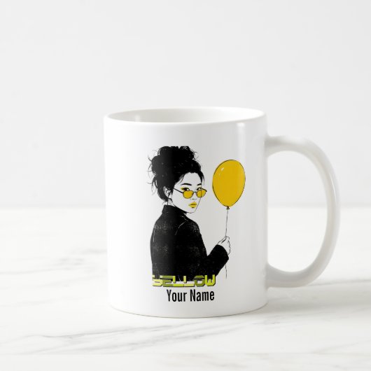Gelb - YEW01 Kaffeetasse (Rechts)