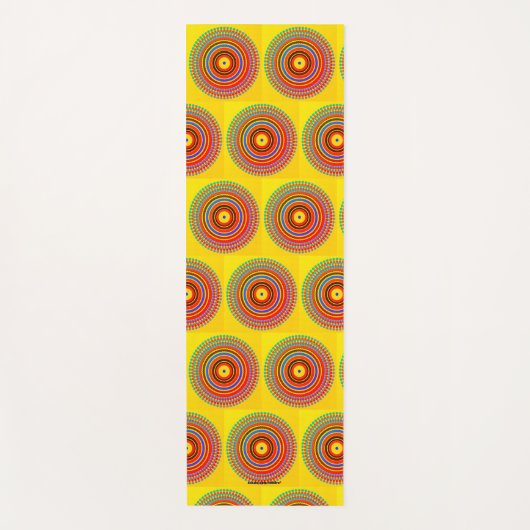 gelb yogamatte (Vorderseite)