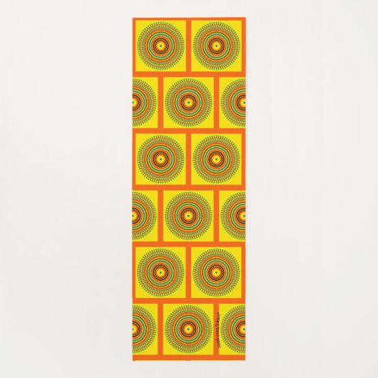 gelb yogamatte (Rückseite)