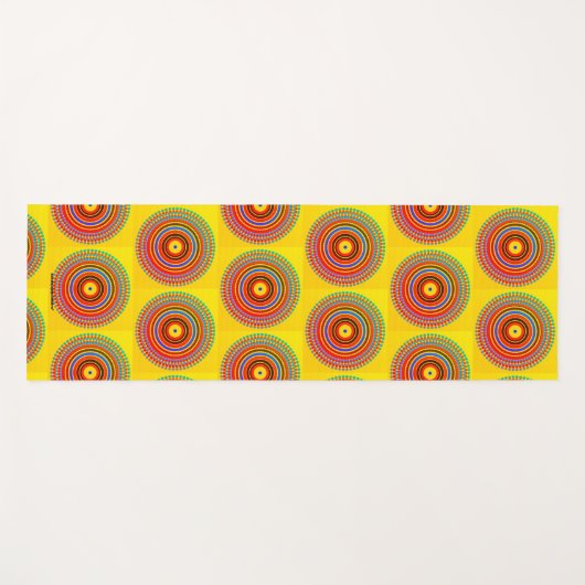 gelb yogamatte (Vorderseite (Horizontal))