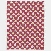 Gelb zentriert Daisy Fleece Blanket (Vorderseite)