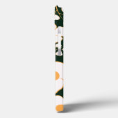 Gelb zentrierte weiße Blume und grüner Hintergrund Case-Mate iPhone Hülle (Rückseite / Links)