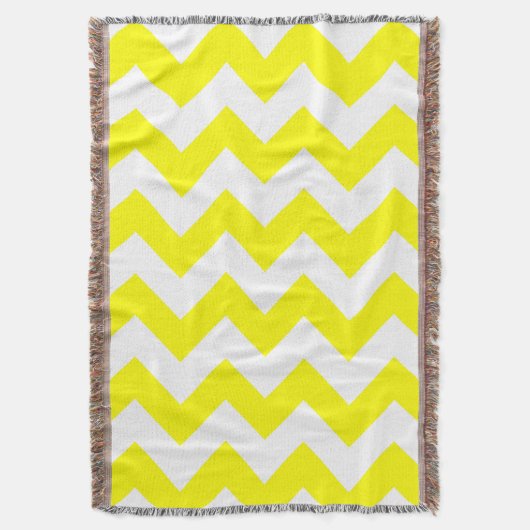 Gelb Zickzack Decke (Vorderseite Vertikal)