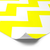 Gelb Zickzack Poster (Ecke)