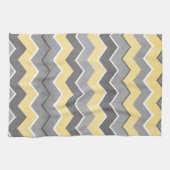Gelb-Zig-Zag-Muster Geschirrtuch (Horizontal)