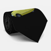 Gelb Zitrone-DS Cabrio Krawatte (Gerollt)