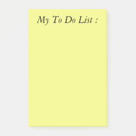 Gelb zu tun Liste Post-it Klebezettel