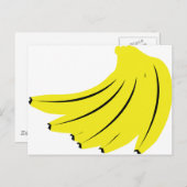 Gelbbananen Postkarte (Vorne/Hinten)