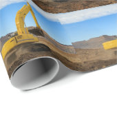 Gelbbaubagger Geschenkpapier (Rolleneckpunkt)
