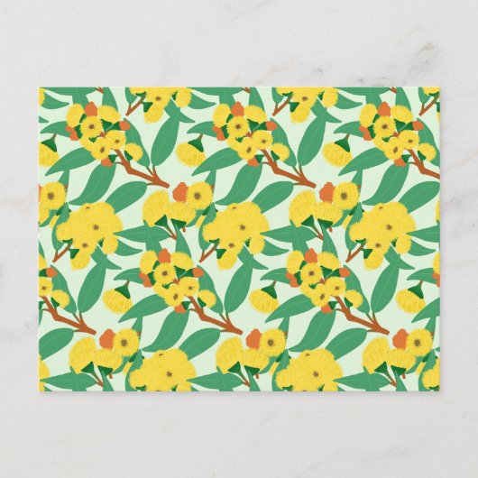 Gelbbaum-Blume Postkarte (Vorderseite)