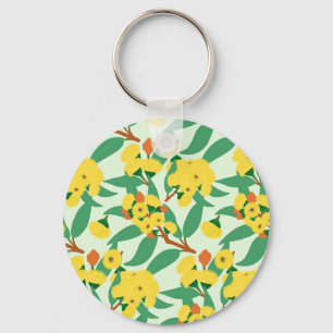 Gelbbaum-Blume Schlüsselanhänger