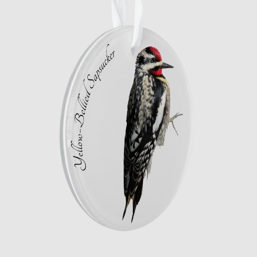 Gelbbbändiger Sapsucker Ornament (Vorderseite)