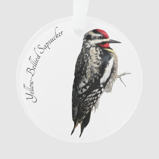 Gelbbbändiger Sapsucker Ornament (Vorderseite)