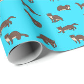 Gelbbbauchweasels Geschenkpapier (Rolleneckpunkt)