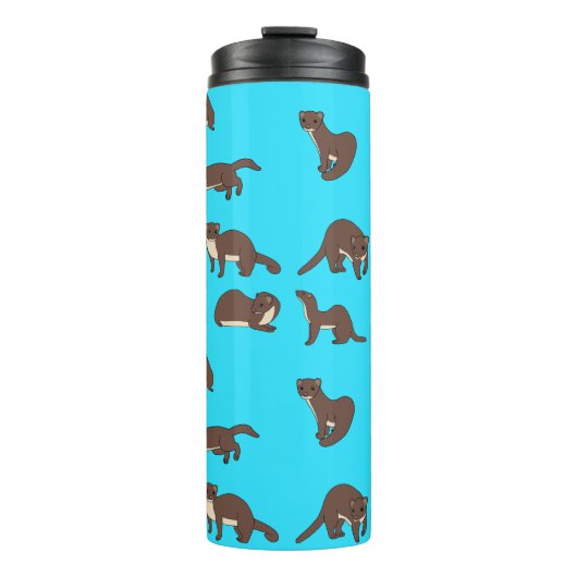 Gelbbbauchweasels Thermosbecher (Vorderseite)