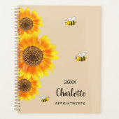 Gelbbeige Bienenblumen Planer (Vorderseite)