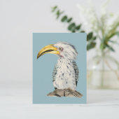 Gelbbillige Aquarellmalerei Postkarte (Stehend Vorderseite)