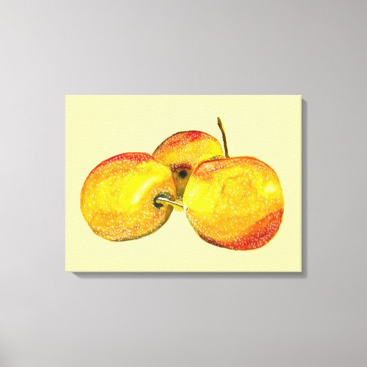 Gelbbirnfrüchte Leinwanddruck (Vorderseite)