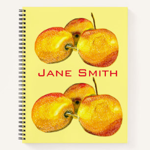 Gelbbirnfrüchte Notizblock