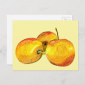 Gelbbirnfrüchte Postkarte (Vorne/Hinten)