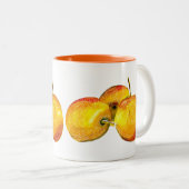 Gelbbirnfrüchte Zweifarbige Tasse (VorderseiteRechts)