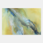 Gelbblau Abstraktes Marmormuster Geschenkpapier Set (Vorderseite 2)