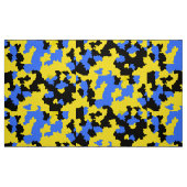 Gelbblau-Abstraktes Muster Stoff (Fat Quarter (45,7 x 55,9 cm))