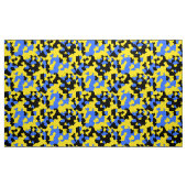 Gelbblau-Abstraktes Muster Stoff (Yard (91,4 cm))
