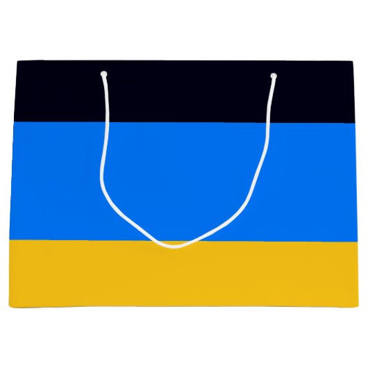 Gelbblau Große Geschenktüte (Vorderseite)