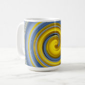 Gelbblau Kaffeetasse (Vorderseite Links)