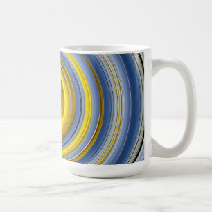 Gelbblau Kaffeetasse