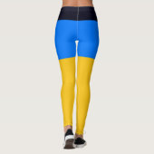 Gelbblau Leggings (Rückseite)