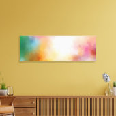 Gelbblau Lila grünes Rosa Trendfarben Leinwanddruck (Insitu (Wohnzimmer))