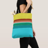 Gelbblau-Multicolor-Streifen Tasche (Von Nahem)